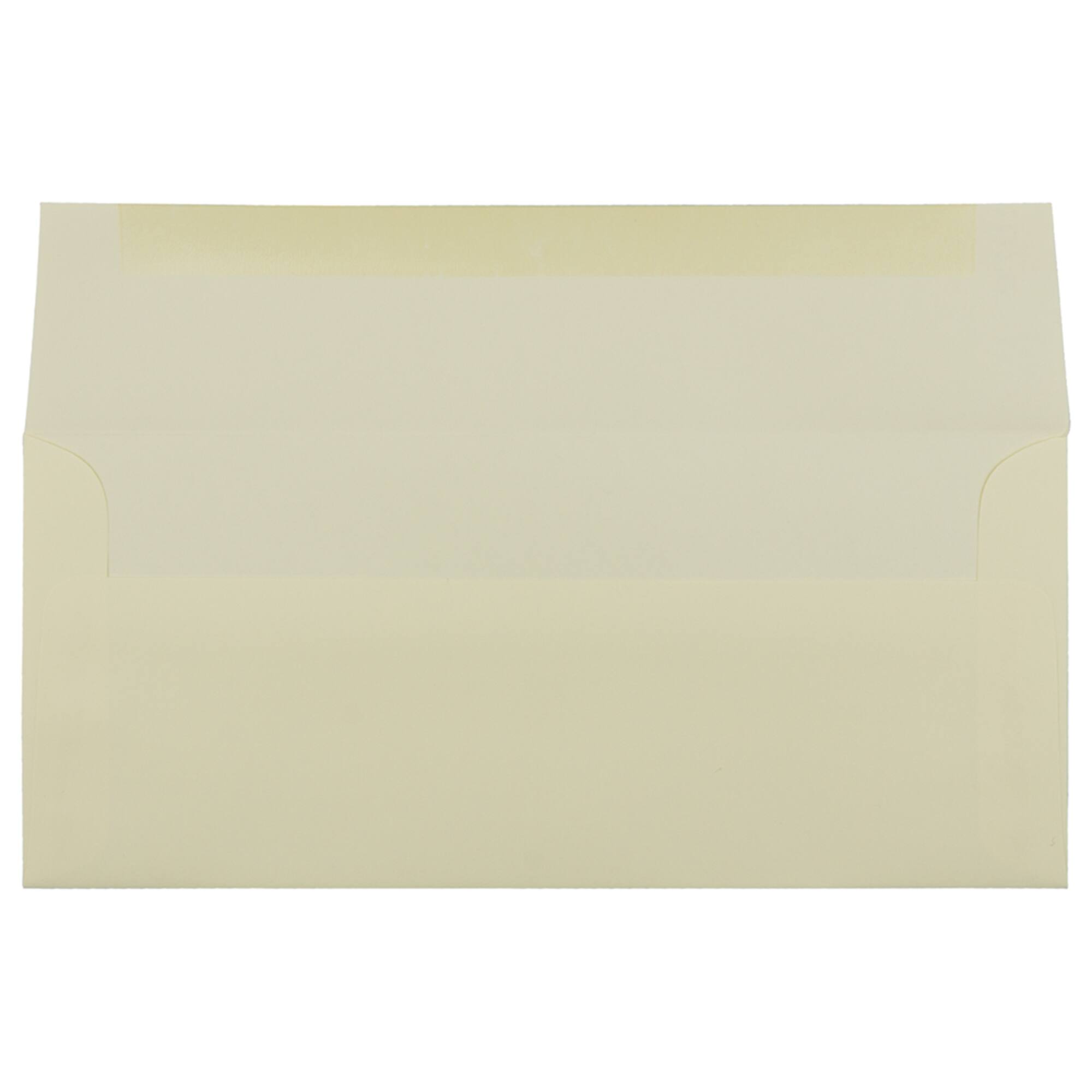 JAM Paper 4.12" x 9.5" Ivory Wove Strathmore Business Envelopes, 50ct.